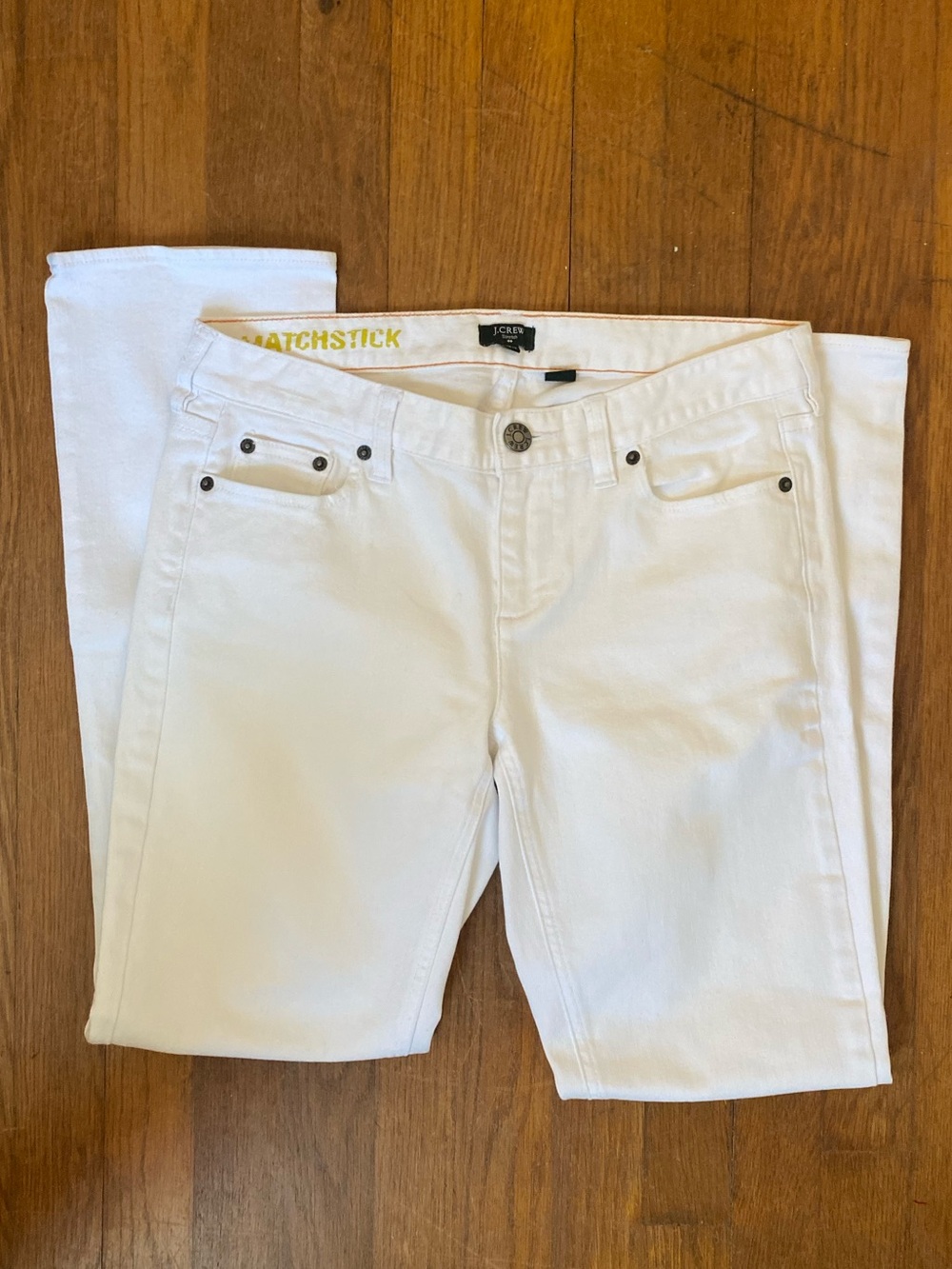 J. Crew Women’s White Matchstick Jeans